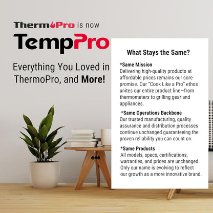 TempPro TP50 Digital Hygrometer Indoor Thermometer Room Thermometer and Humidity Gauge with Temperature Humidity Monitor