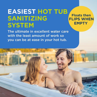 FROG @Ease Replacement SmartChlor Cartridge for use with Hot Tub FROG @Ease Floating System - Hot Tub Sanitizer System Supports Less Chlorine Use - 3