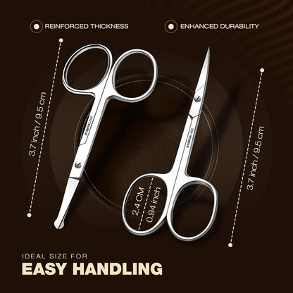 Utopia Care Eyebrow Scissors, Professional Stainless Steel Small Shears for Men and Women, Nose Hair Scissors for Grooming Mustache, Beard
