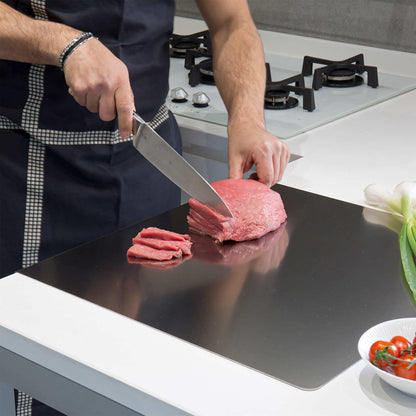 Stainless Steel Cutting Boards for Kitchen, Kneading Cutting Board Mats, Metal Cutting Board for Meat, Fruits, Vegetables