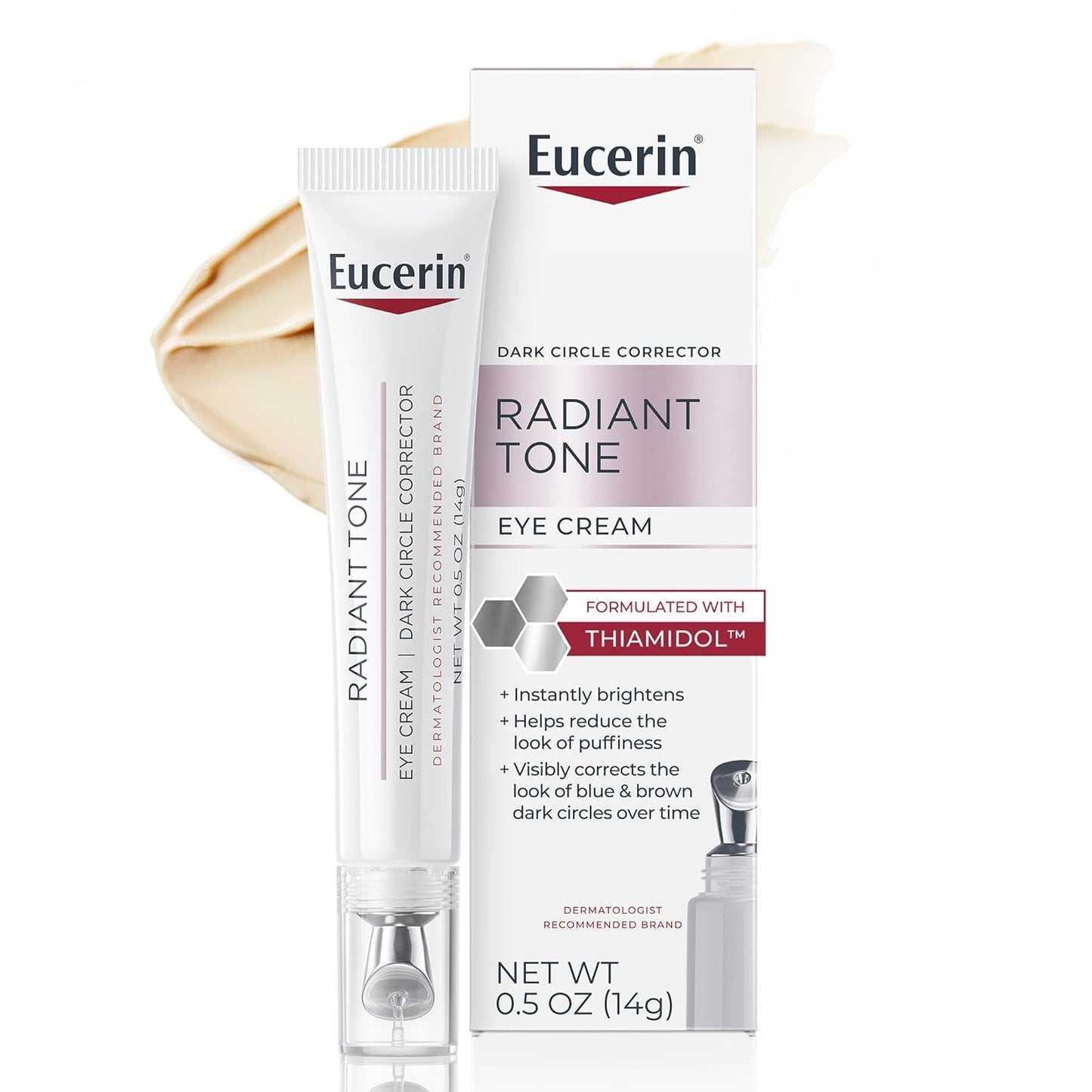 Eucerin Radiant Tone Eye Cream Dark Circle Corrector, Eye Brightening Cream with Thiamidol and Hyaluronic