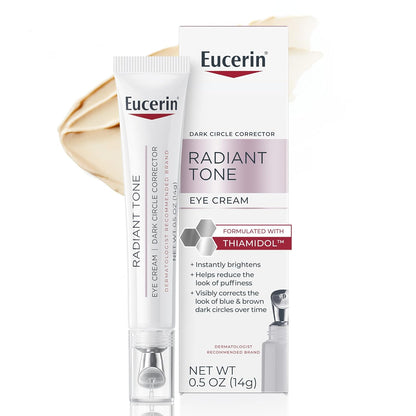Eucerin Radiant Tone Eye Cream Dark Circle Corrector, Eye Brightening Cream with Thiamidol and Hyaluronic