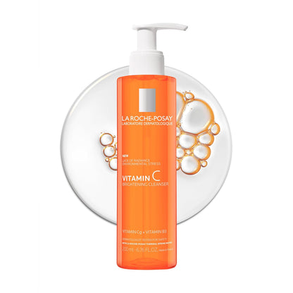 La Roche-Posay Vitamin C Brightening Face Wash, Gentle Foaming Facial Cleanser with Vitamin Cg and Vitamin B3 to Brighten and Even Skin