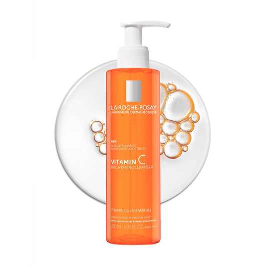 La Roche-Posay Vitamin C Brightening Face Wash, Gentle Foaming Facial Cleanser with Vitamin Cg and Vitamin B3 to Brighten and Even Skin