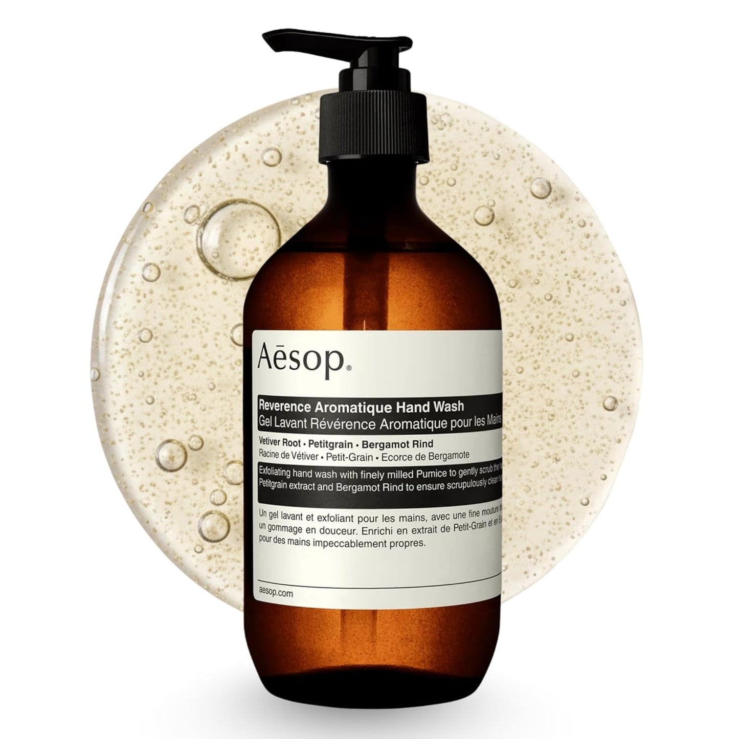 Aesop Reverence Aromatique Exfoliating Hand Wash, Exfoliating Hand Soap with Finely Milled