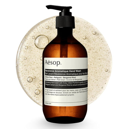 Aesop Reverence Aromatique Exfoliating Hand Wash, Exfoliating Hand Soap with Finely Milled