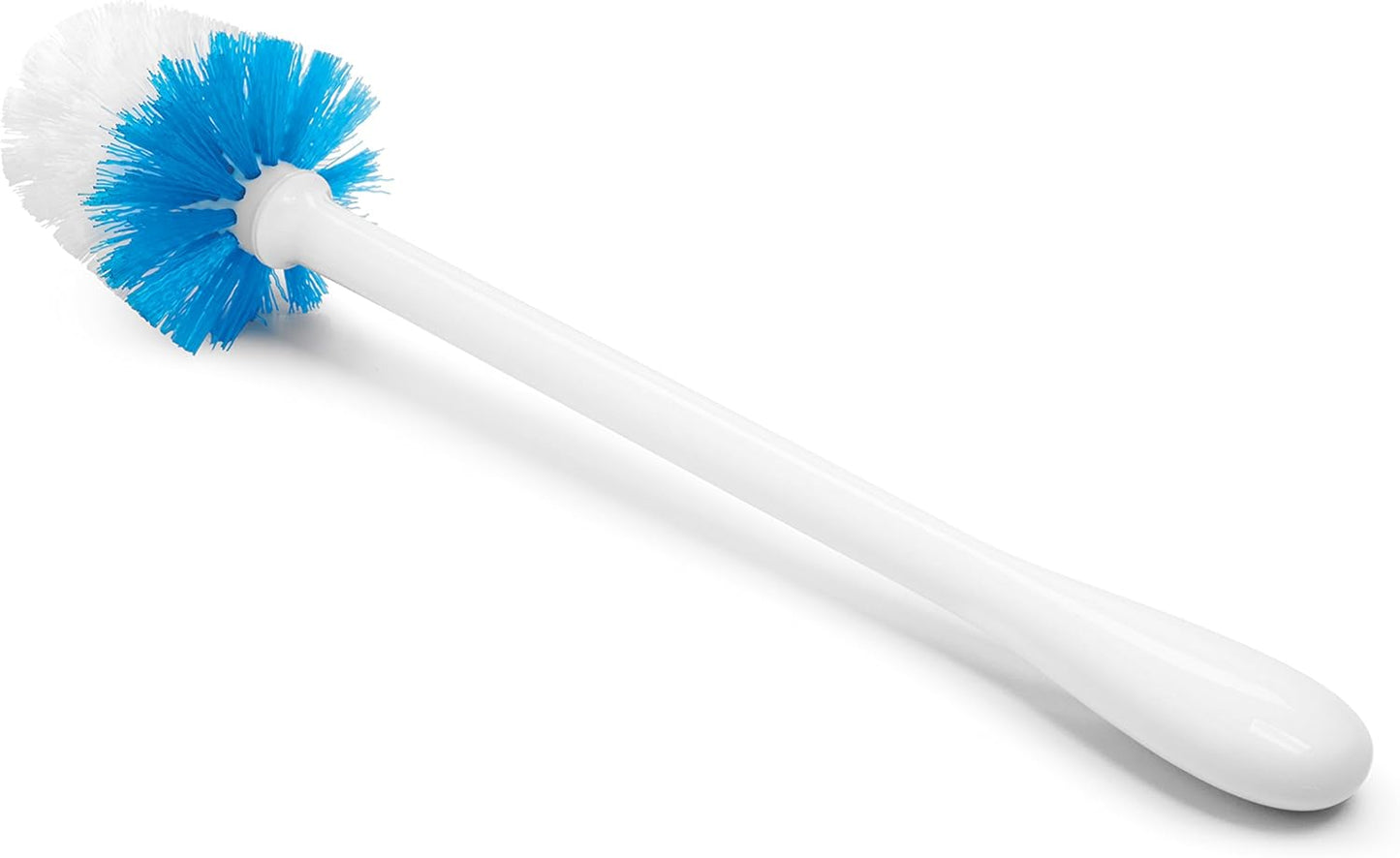 OXO Good Grips Compact Toilet Brush & Canister, Toilet Bowl Brush and Holder with Automatic Canister
