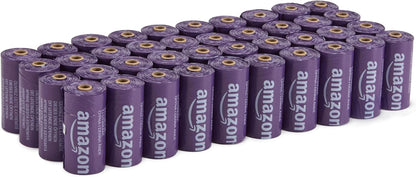 Amazon Basics Premium Lavender Scented Standard Dog Waste Bags, 300 Count (15 Pack of 20)