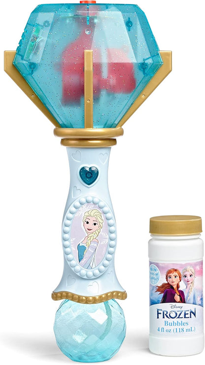 Little Kids Disney Frozen Elsa Light and Sound Musical Bubble Wand, Includes Bubble Solution