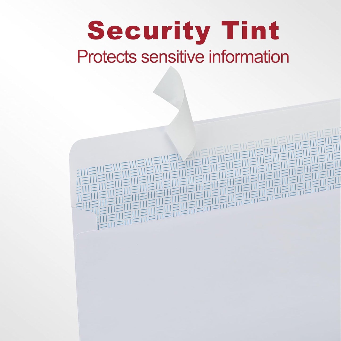 Zzrywuty Letter Size Mailing Envelopes for Business, 60pcs Self Seal Windowless Security Envelopes 4-1/8 x 9-1/2 Inch White 24LB Paper
