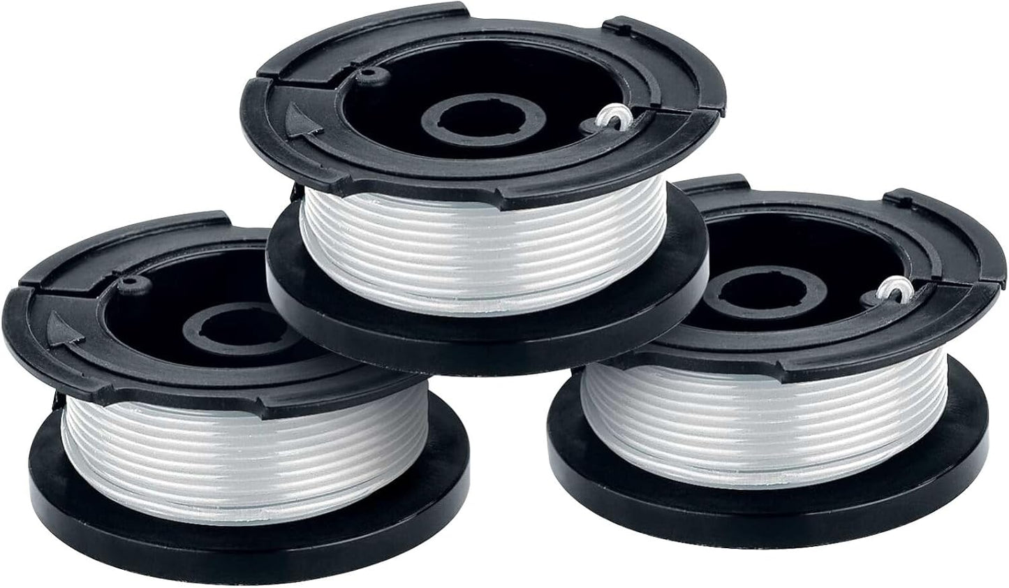 BLACK+DECKER Weed Eater String, Trimmer Line, 3-Pack, 30-Feet of Replacement Spool, 0.065-Inch Diameter