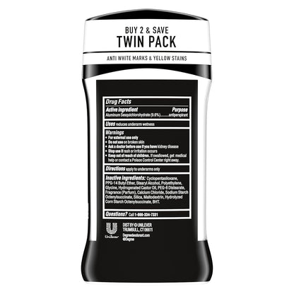 Degree Men UltraClear Antiperspirant Deodorant Black+White 2 Count 72-Hour Sweat & Odor Protection Antiperspirant For Men With MotionSense Technology