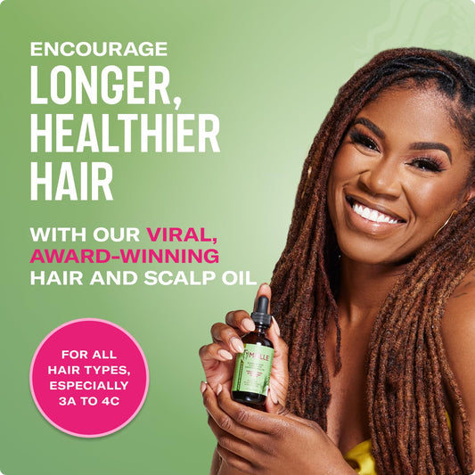 Mielle Organics Rosemary & Mint Hair Oil - Strengthening Biotin Oil Infused Frizzy & Damaged Hair Care - Split Ends & Dry Scalp Treatment to Support