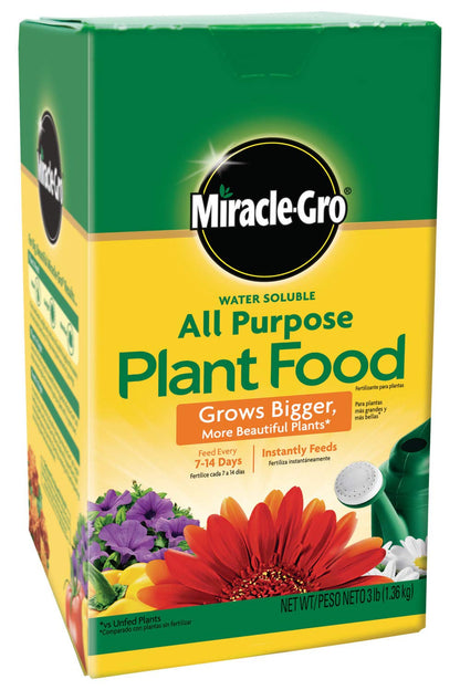 Miracle-Gro Water Soluble All Purpose Plant Food - Fertilizer For All Indoor or Outdoor Plants including Roses, Flowers, Vegetables