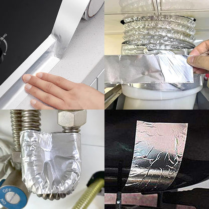 Romeda Aluminum Foil Tape, 2 inch x 65 Feet Foil Tape (3.9 mil), Silver Insulation Adhesive Metal