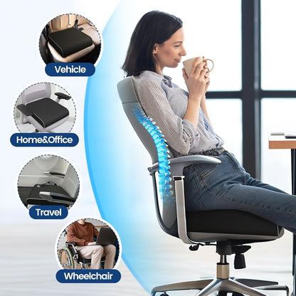 SweetSlubr Seat Cushion for Tailbone Pain Relief, Office Chair