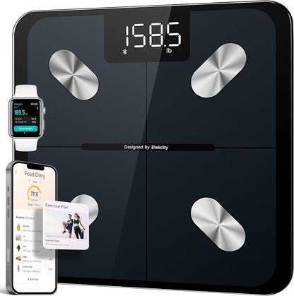 Etekcity Smart Scale for Body Weight, FSA&HSA Eligible, Bathroom Digital Weighing Scale with BMI, Body Fat, Muscle