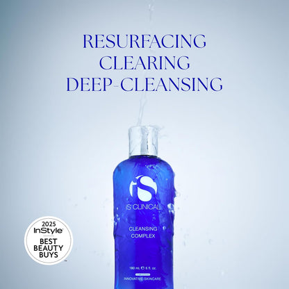 iS CLINICAL Cleansing Complex, 3in1 Gentle deep pore cleanser Face Wash and Makeup remover, Helps Acne-Prone skin