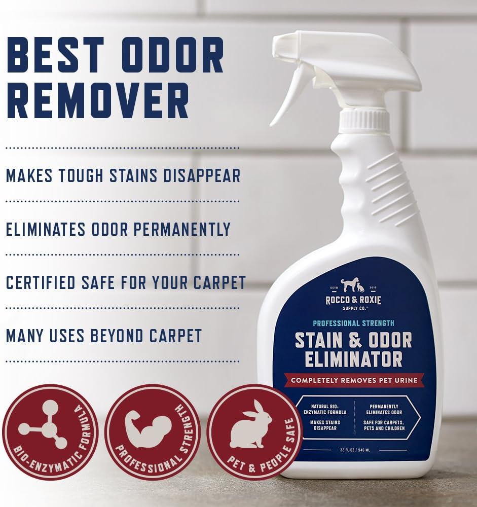 Rocco & Roxie Supply Co. Stain & Strong Odor Eliminator, Enzyme