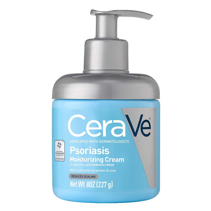 CeraVe Moisturizing Cream for Psoriasis Treatment, With Salicylic Acid for Dry Skin Itch Relief & Urea for