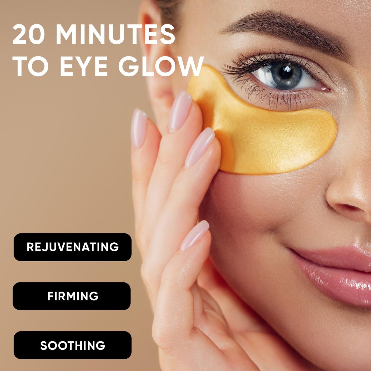 Under Eye Patches (20 Pairs) - Eye Patches For Puffy Eyes And Dark Circles - Under Eye Mask For Beauty & Personal Care - Under Eye Mask Amino Acid &