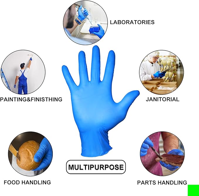 PEIPU Nitrile Disposable GlovesPowder Free, Cleaning Service Gloves, Latex Free