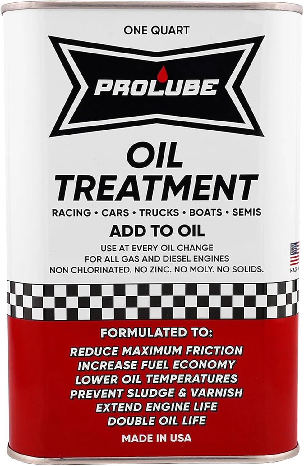 Prolube Oil Treatment - Engine Oil Additive for Gas & Diesel Engines - Reduces Wear