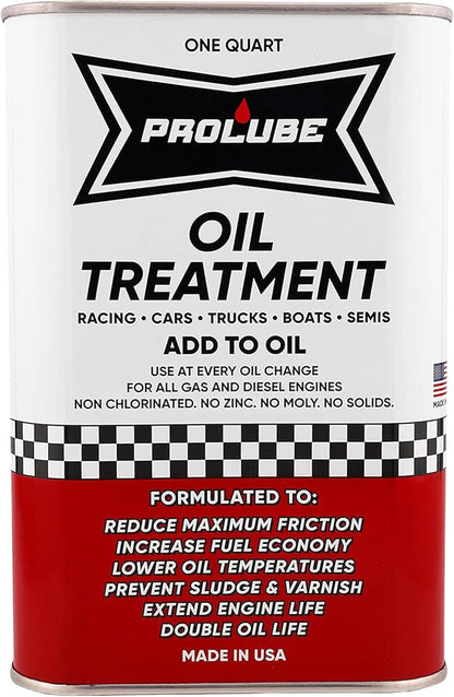 Prolube Oil Treatment - Engine Oil Additive for Gas & Diesel Engines - Reduces Wear