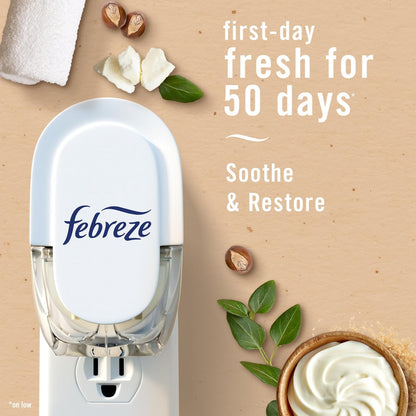 Febreze Plug In Air Freshener, Odor-Fighting Scented Oil Refill For Home, Bathroom, & Kitchen, Long