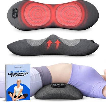 SmoothSpine Triple Fusion Back Massager - The Official Smooth Spine Massager with Heat - Design to Support Lower Back