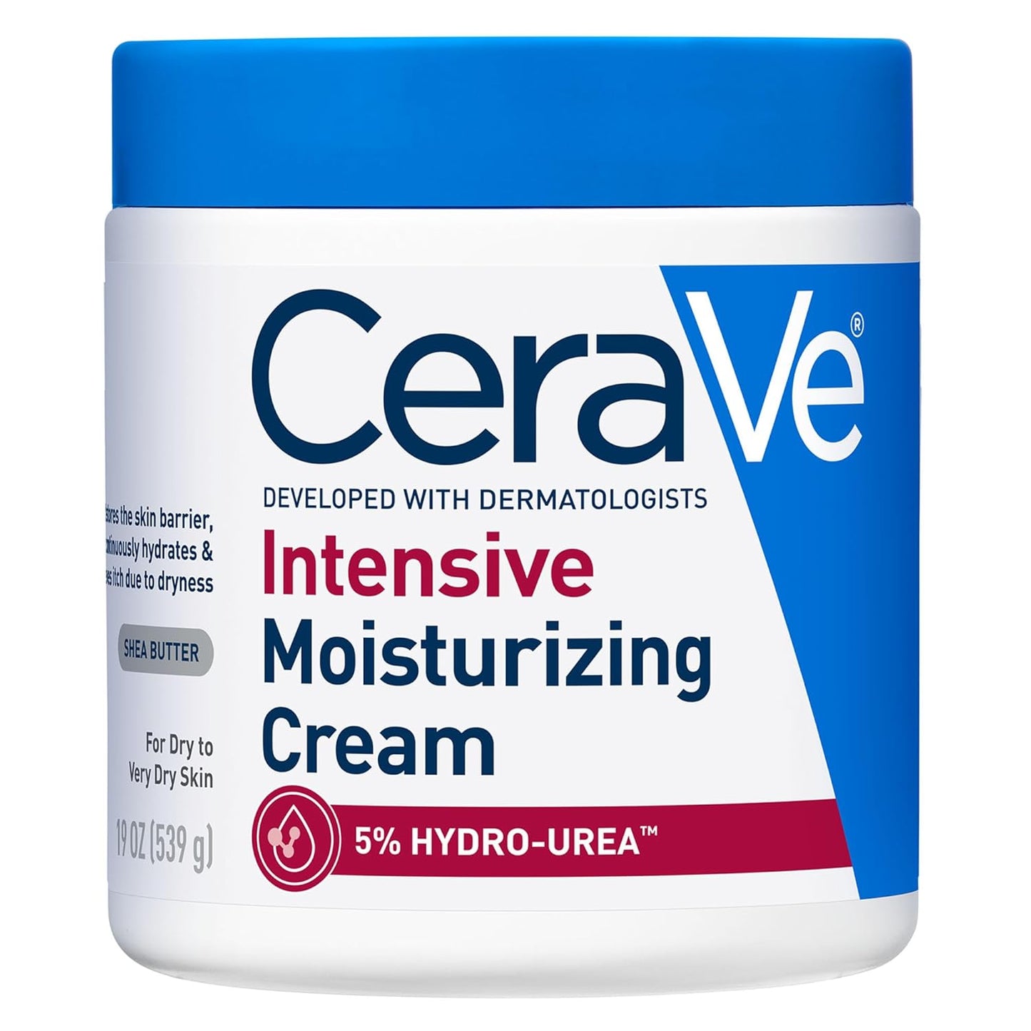CeraVe Intensive Moisturizing Cream, Body Moisturizer With Shea Butter, 72H Hydration + Skin Barrier