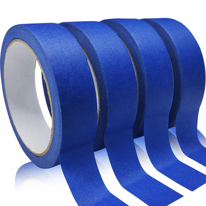 4 Rolls Premium Painters Tape, Blue Tape, Masking Tape, Paint Tape for Multi-Purpose, Painting
