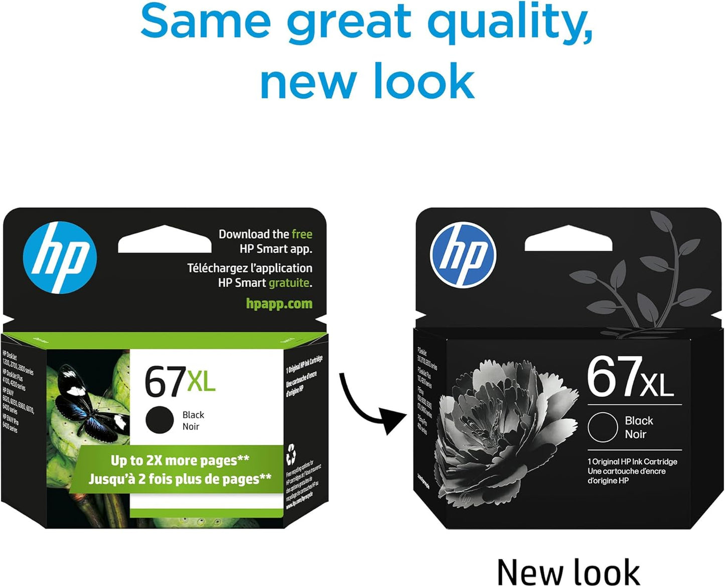 HP 67XL Black High-Yield Ink Cartridge, Works with DeskJet 1255, 2700, 4100, Envy 6000, 6400 Series, Eligible for Instant Ink
