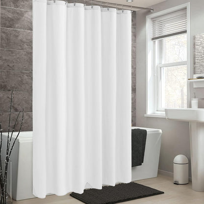 ALYVIA SPRING Waterproof Fabric Shower Curtain Liner with 3 Magnets - Soft Hotel Quality Cloth Shower