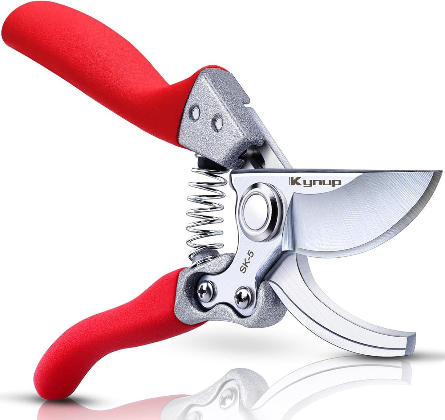 Kynup 8.6" Pruning Shears for Gardening, Garden Shears, Clippers, Garden Scissors, Pruners for Gardening, Heavy Duty Gardening