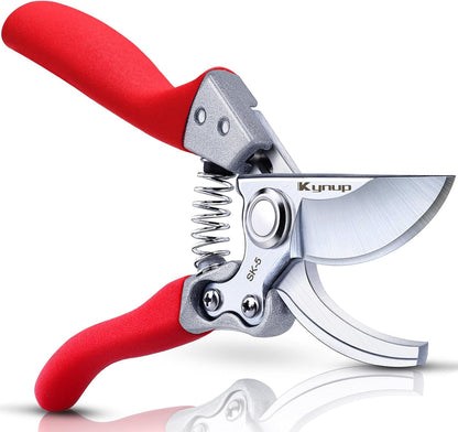 Kynup 8.6" Pruning Shears for Gardening, Garden Shears, Clippers, Garden Scissors, Pruners for Gardening, Heavy Duty Gardening