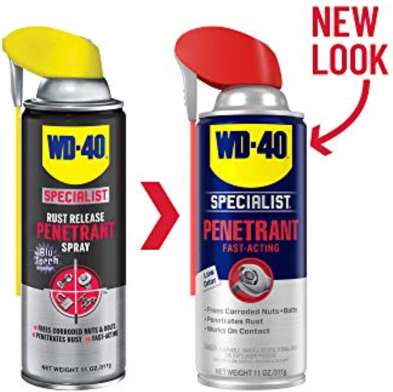 WD-40 Specialist Penetrant with Smart Straw, Penetrant for Metal, Rubber and Plastic Threads, Locks and Nuts, Industrial Strength Fast-Acting