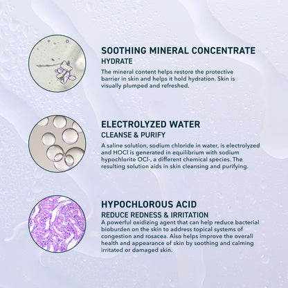 Prequel Skin Universal Skin Solution Hypochlorous Acid Spray for Face and Body. Fine Mist HOCL Facial Cleanser and Dermal Spray with Minerals &
