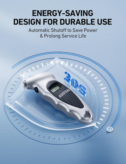 AstroAI Digital Tire Pressure Gauge 0-150PSI Calibrated to ANSI B40.7 +/-1PSI, Accurate in 0.1