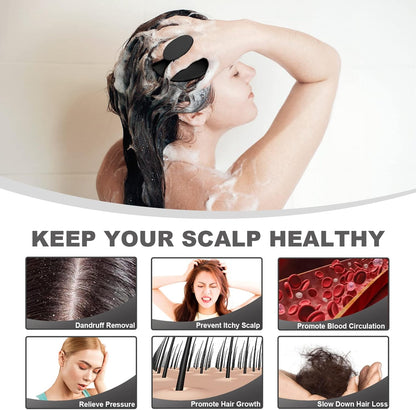 Meartchy Silicone Scalp Massager Shampoo Brush, Scalp Brush for Hair Growth & Dandruff