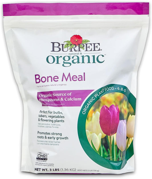 Burpee Bone Meal Fertilizer, Add to Potting Soil, Strong Root Development, OMRI Listed for Organic Gardening, for Tomatoes, Peppers, and