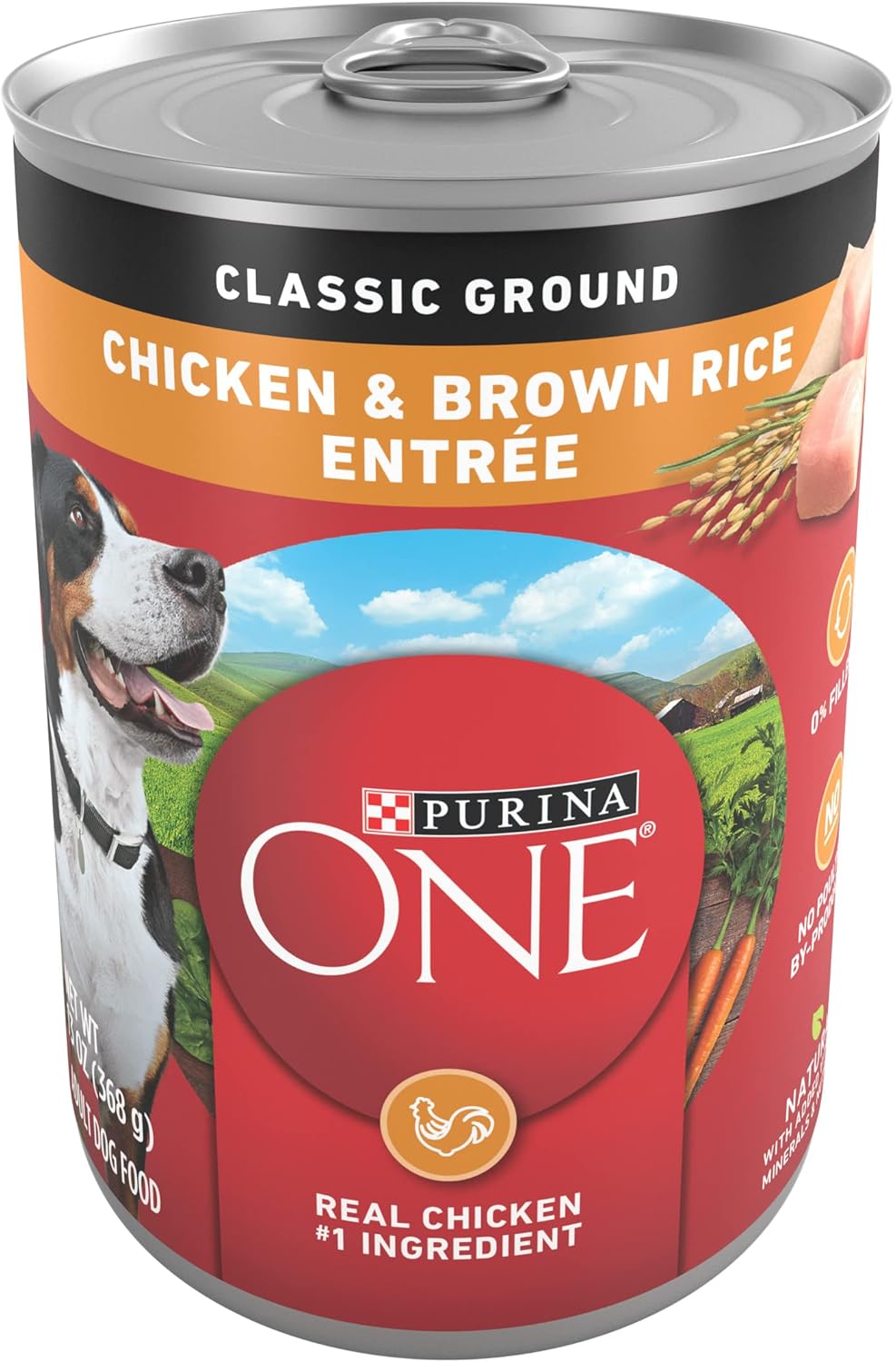 Purina ONE Classic Ground Chicken and Brown Rice Entree Adult Wet Dog Food - (2) 13 oz. Cans
