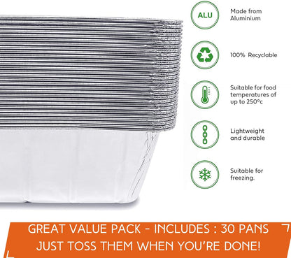Findful 30-Pack Drip Pans Liners for Blackstone Griddle