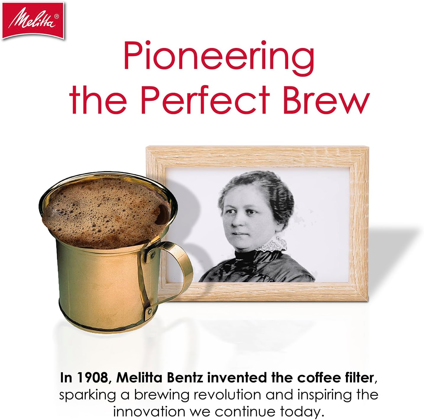 Melitta Cone Coffee Filters, Natural Brown, 100 Count (Pack Of 3), 300 Total Filters - Fits all 8-12 Cup Cone Coffee Makers and