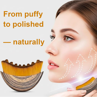 Stainless Steel Gua Sha Tool & Lymphatic Drainage Face Brush Set, TWPER Facial Massage Kit for Jawline Sculpting Puffiness Lifting