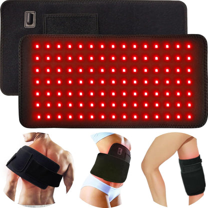 Red Light Therapy Infrared Light Therapy Pad for Body Pain NIR Deep Therapy for Back Knee Hands Feet Relief Portable 660nm 850nm Home Heating Light