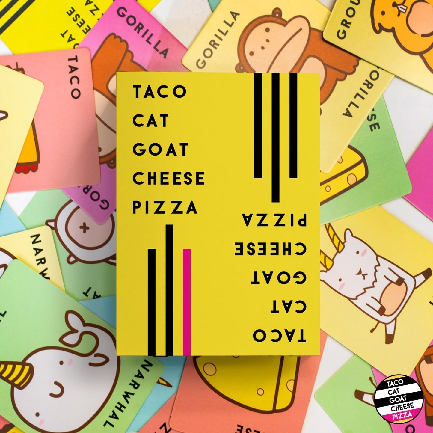 Taco Cat Goat Cheese Pizza Wildly Entertaining Card Game for Family and Group Game Night, Easy to Learn and Play with 10-15 Minute