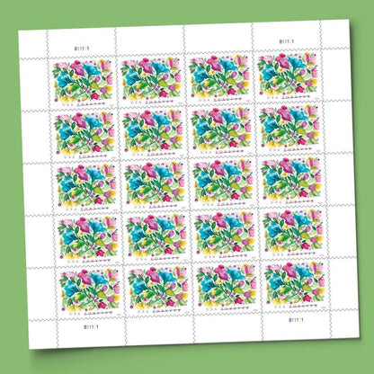 United States Postal Service Celebration Blooms (Sheet of 20) Forever Postage Stamps Scott