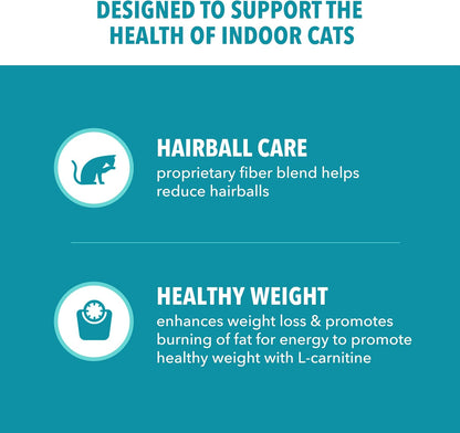 IAMS Proactive Health Dry Cat Food, Indoor Weight and Hairball Care Cat Food Dry Recipe, with Real Chicken in Every Bite, 7 lb. Bag