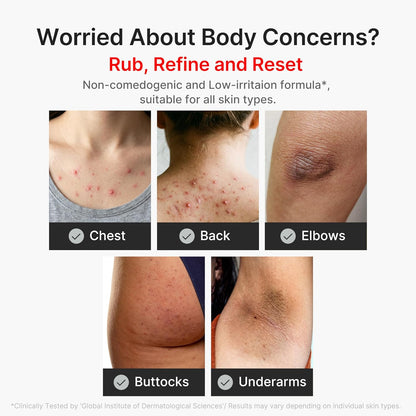medicube Body Peel Shot with Kojic Acid and Turmeric, Gentle Body Brightening & Exfoliating Serum with BHA, LHA & PHA for Dead Skin